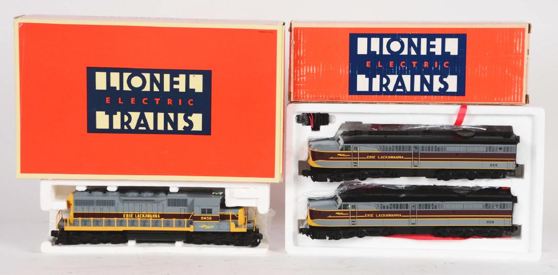 Lot Of 2: Lionel Erie Lackawanna M1AA Set & SD-40 In (1 of 2)