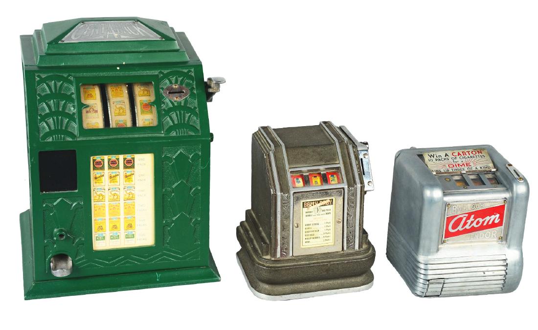 **Lot Of 3: Assorted 1¢ Trade Stimulators. (1 of 6)