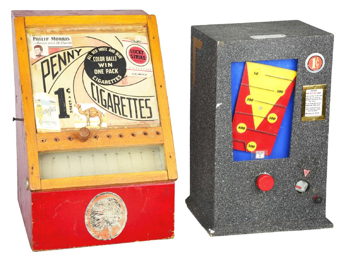 **Lot Of 2: 1¢ Countertop Trade Stimulators. (1 of 6)