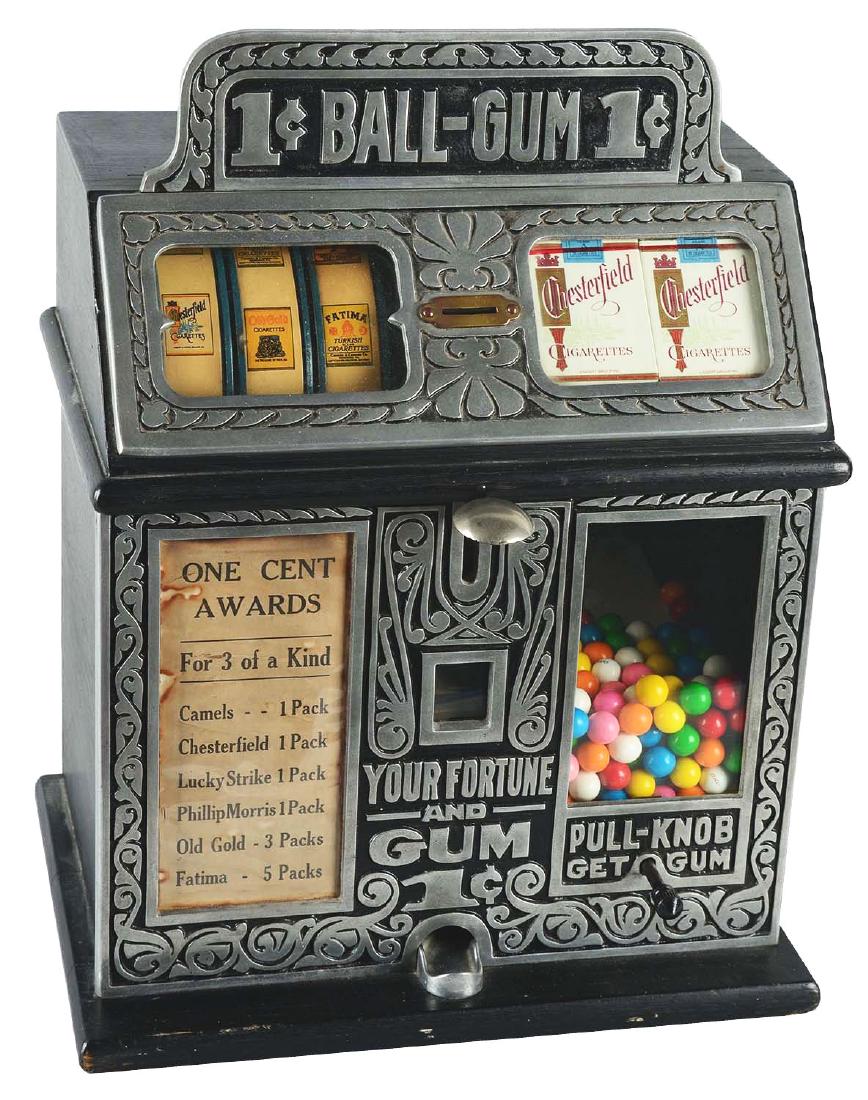 **1¢ Caille Bros. Fortune Ball Gum Vendor Trade (1 of 6)