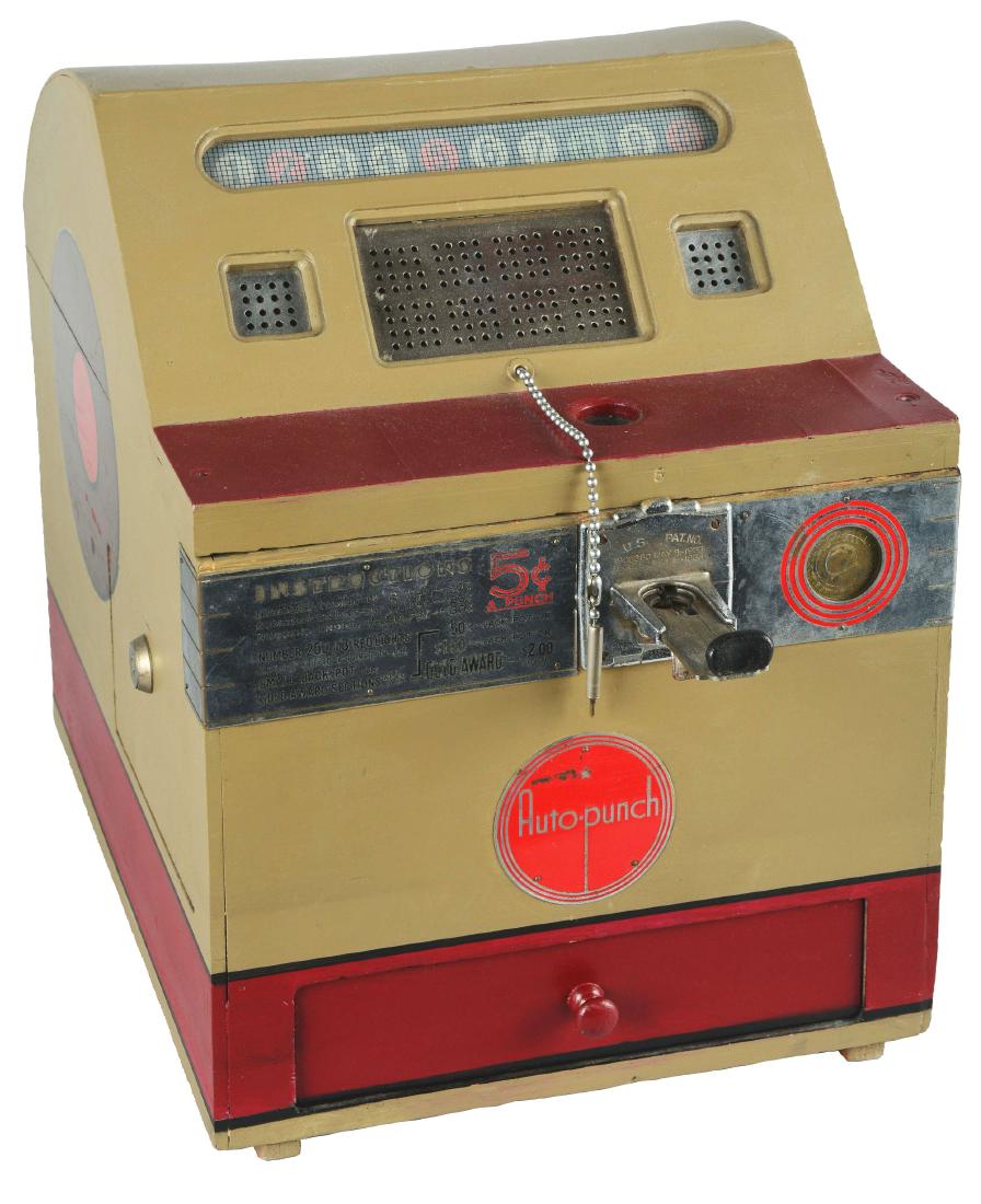 **5¢ Daval Auto-Punch Slot Machine. (1 of 6)