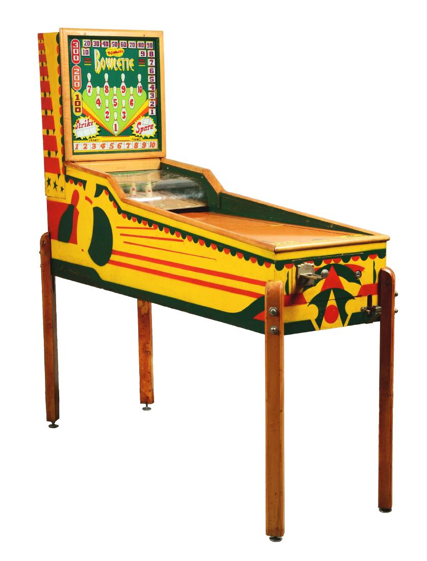 5¢ Gottlieb Bowlette Bowling Arcade Game. (1 of 7)