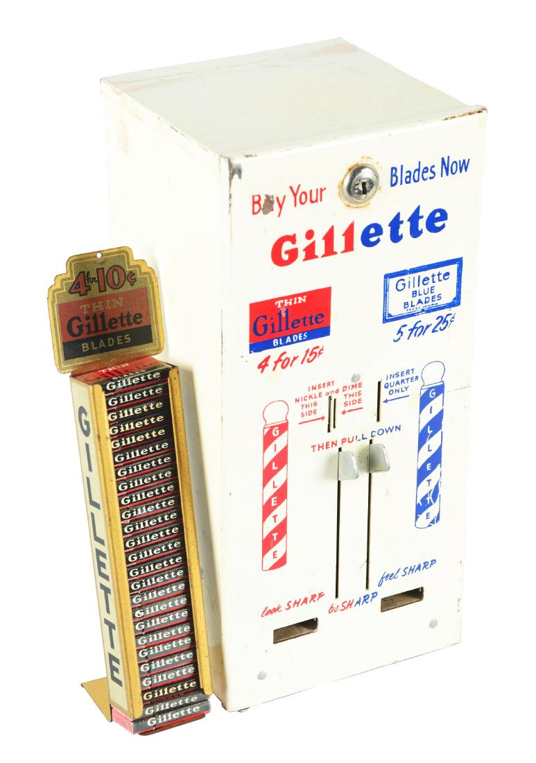 Lot Of 2: Gillette Blades Vendor And Store Display. (1 of 4)