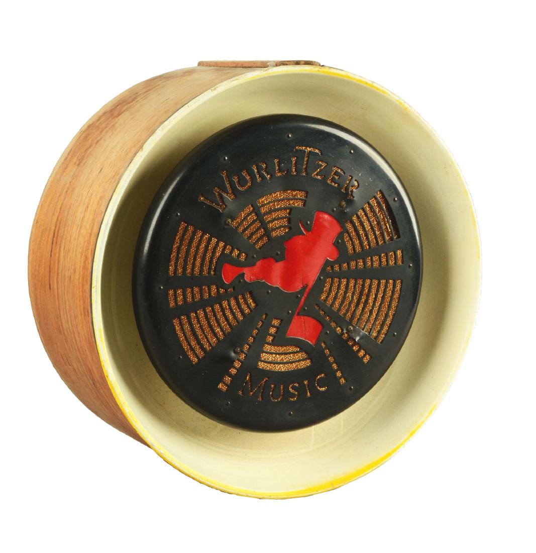Round Wurlitzer Music Speaker. (1 of 4)