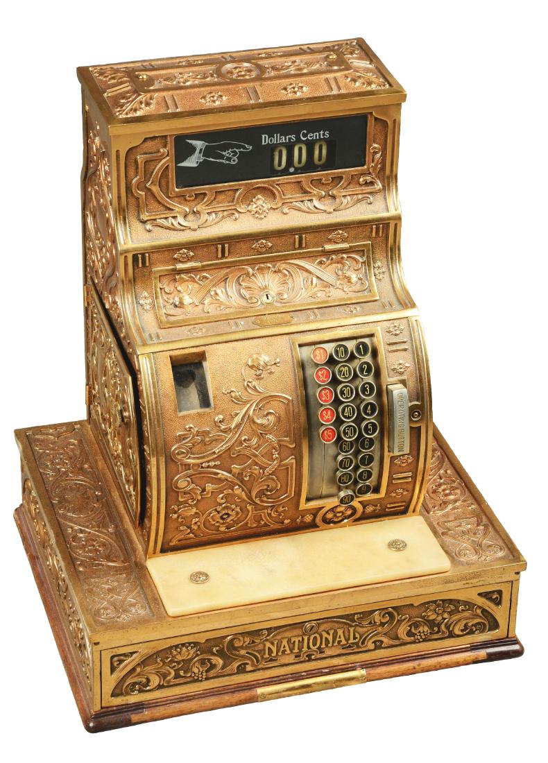 Brass Model 1030 National Cash Register. (1 of 6)