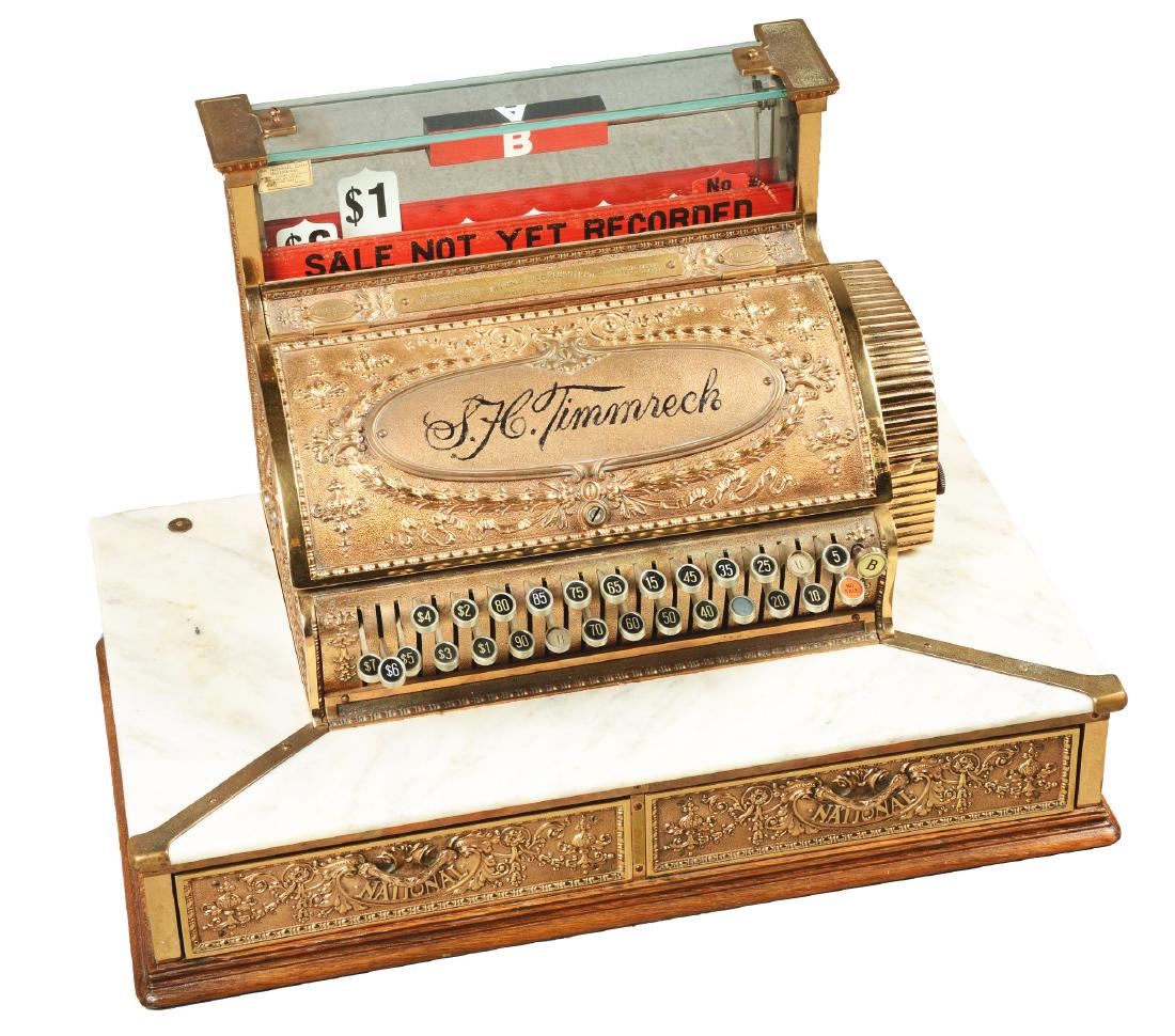 Brass Model 47-1/4-2-2 National Cash Register. (1 of 6)