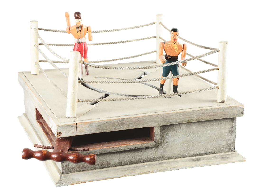 Wooden Folk Art Boxing Game. (1 of 6)