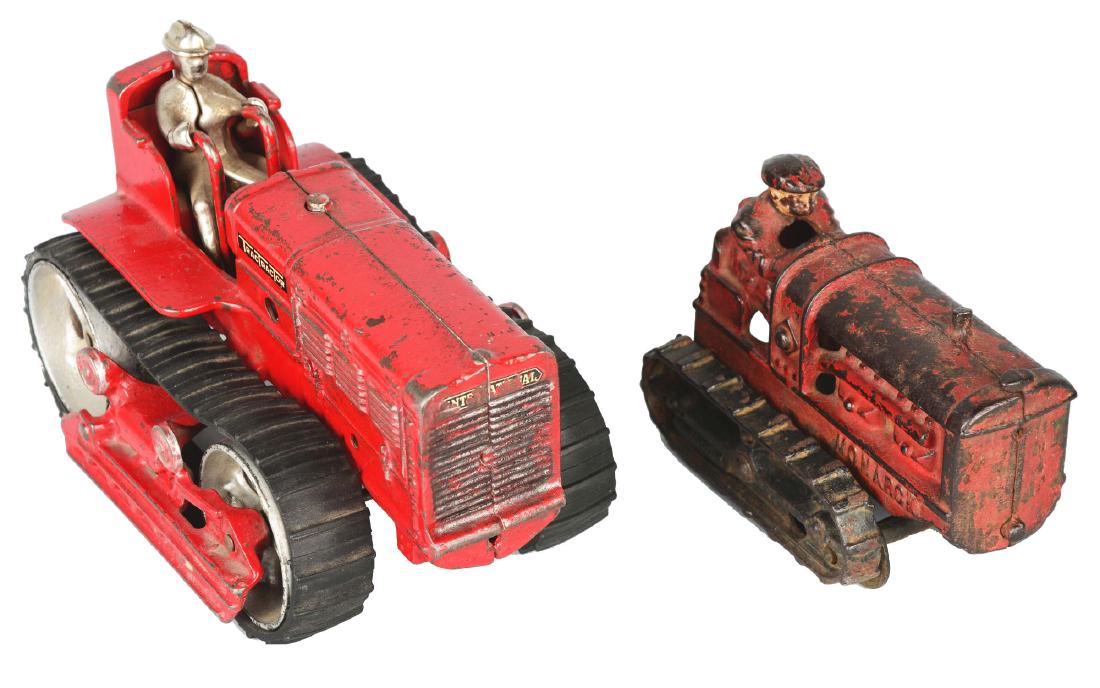 Lot Of 2: Cast Iron Tractor Toys. (1 of 4)