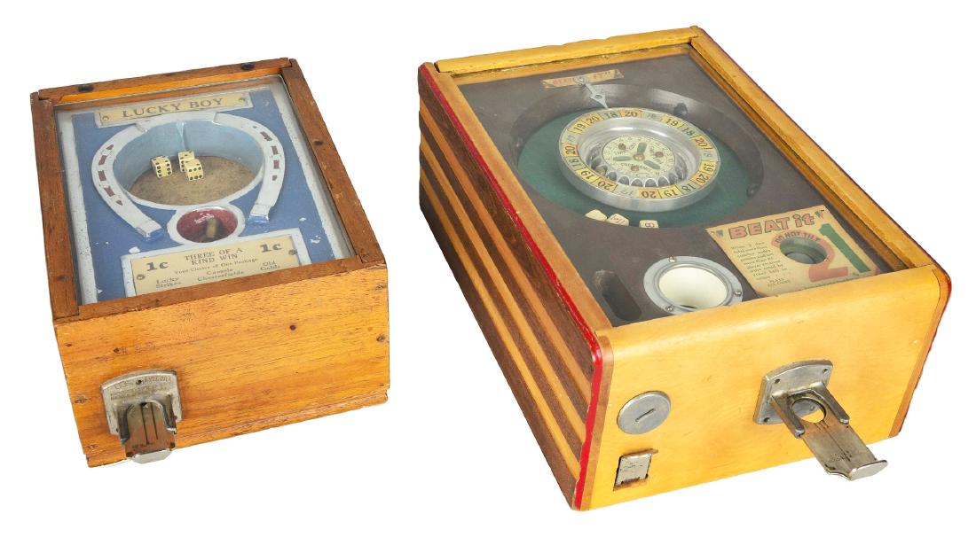 **Lot Of 2: 1¢ Lucky Boy And 5¢ Beat It Trade (1 of 6)