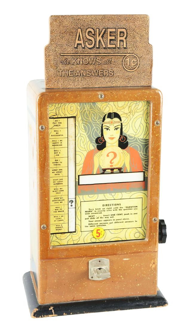 5¢ Operators Supply Co. Asker Fortune Teller. (1 of 6)