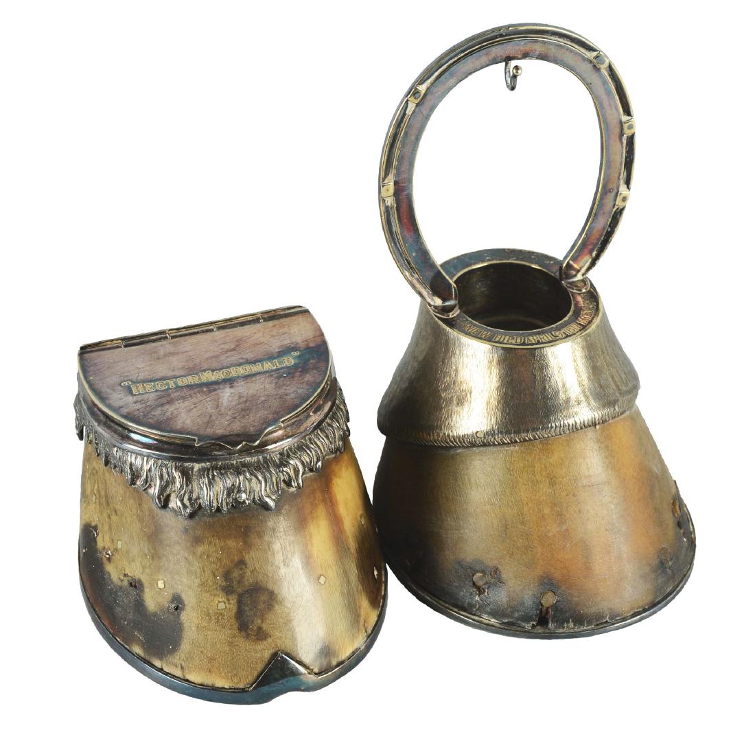 Lot Of 2: Hoof Inkwells. (1 of 5)