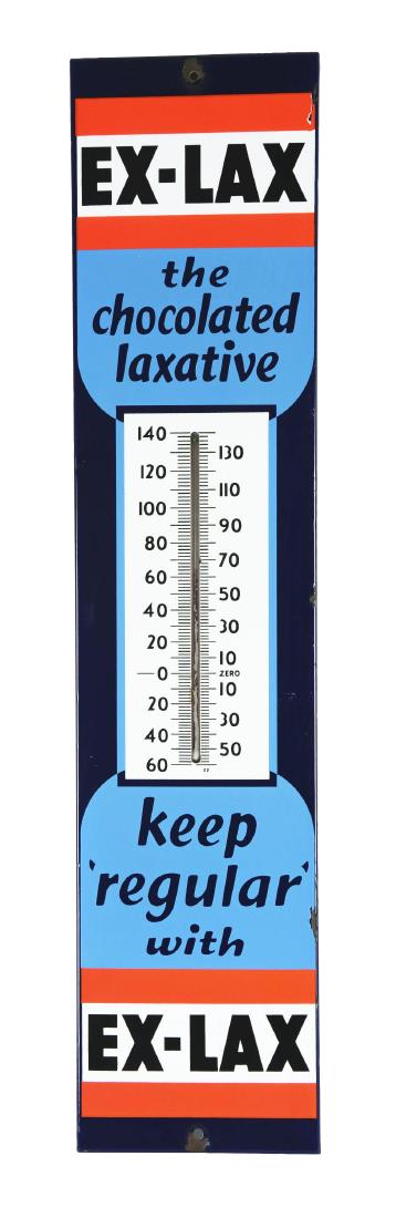 Porcelain Ex-Lax The Chocolate Laxative Sign. (1 of 6)