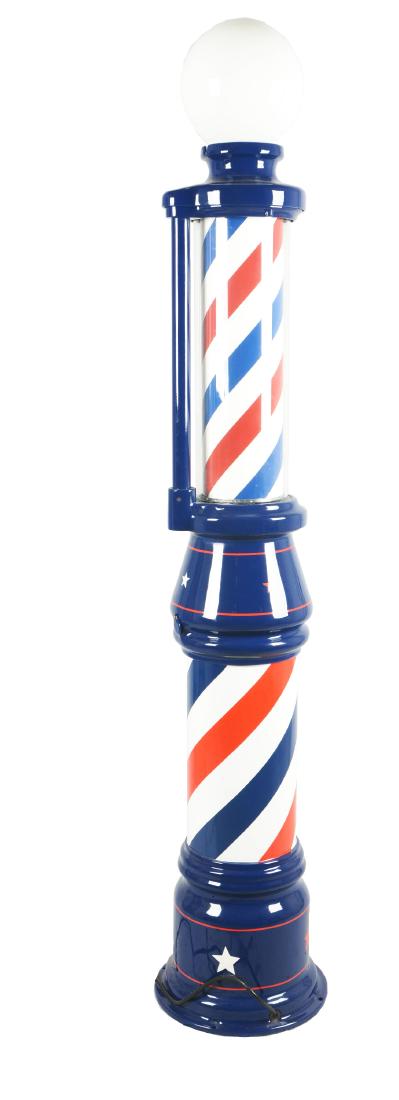 Restored Barber Shop Pole With Globe. (1 of 8)