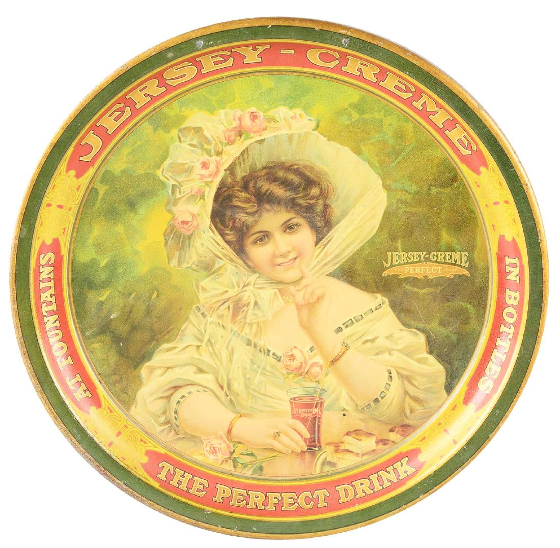 Jersey-Creme Tin Lithograph Serving Tray. (1 of 6)