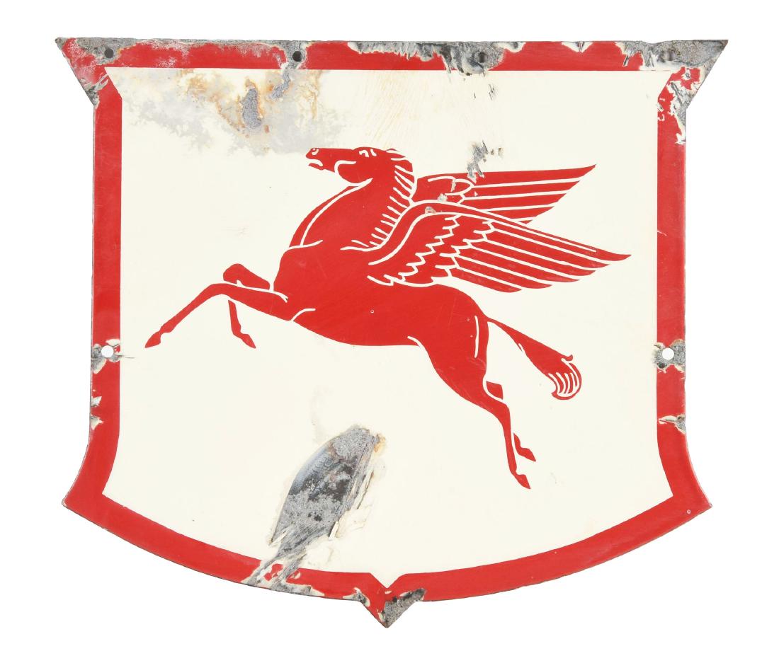 Wadham's Porcelain Sign w/ Pegasus Sign. (1 of 2)