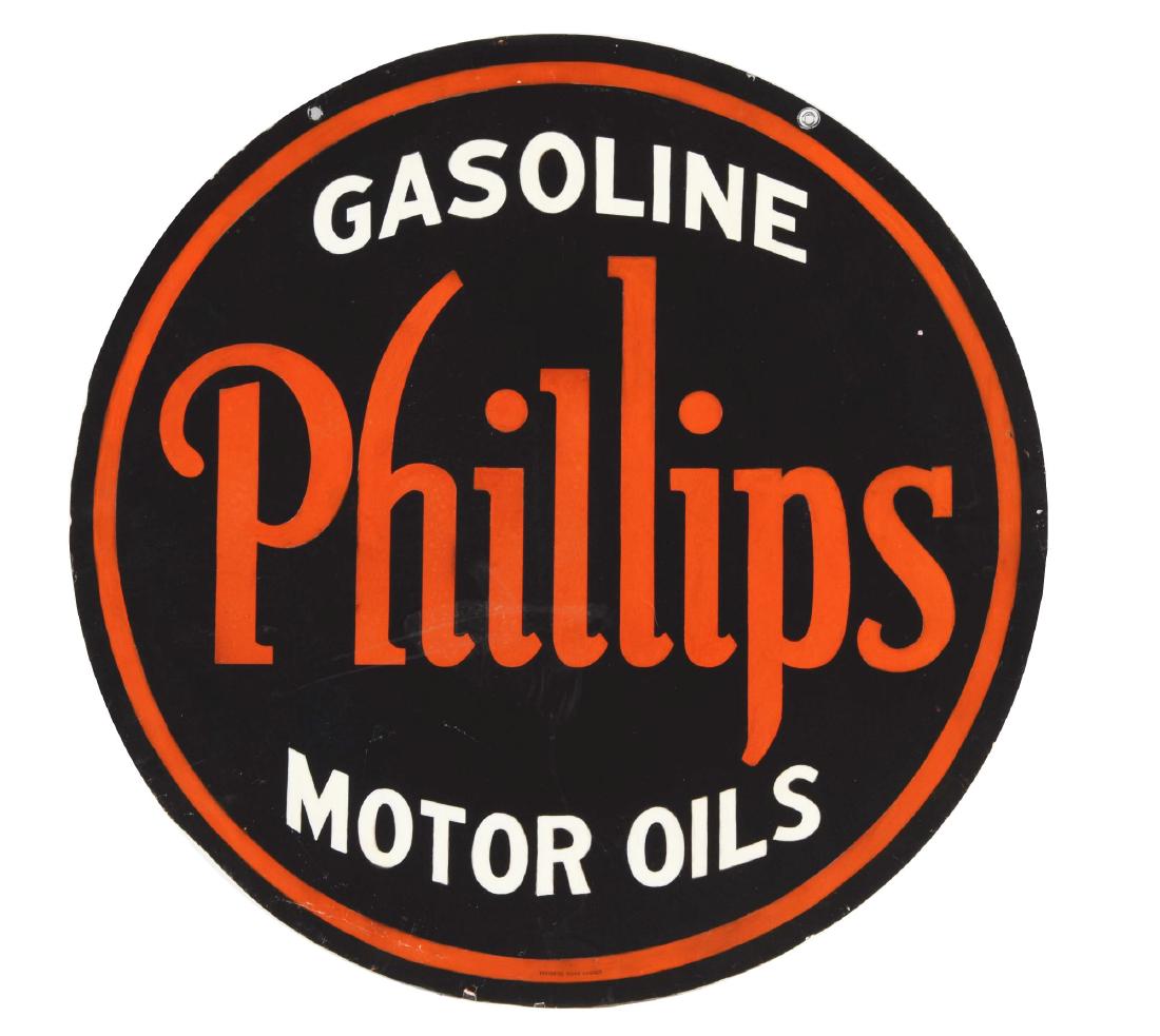 Phillips 66 Gasoline & Motor Oils Restored Porcelain (1 of 3)