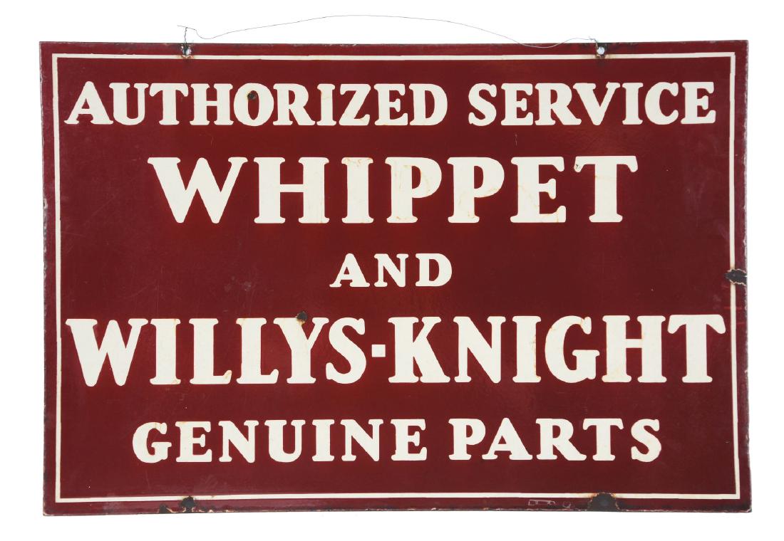 Whippet & Willys-Knight Authorized Service Porcelain (1 of 2)