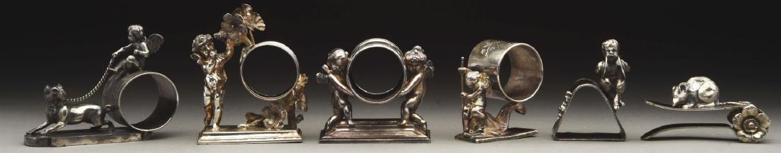 Lot of 6: Napkin Rings. (1 of 2)