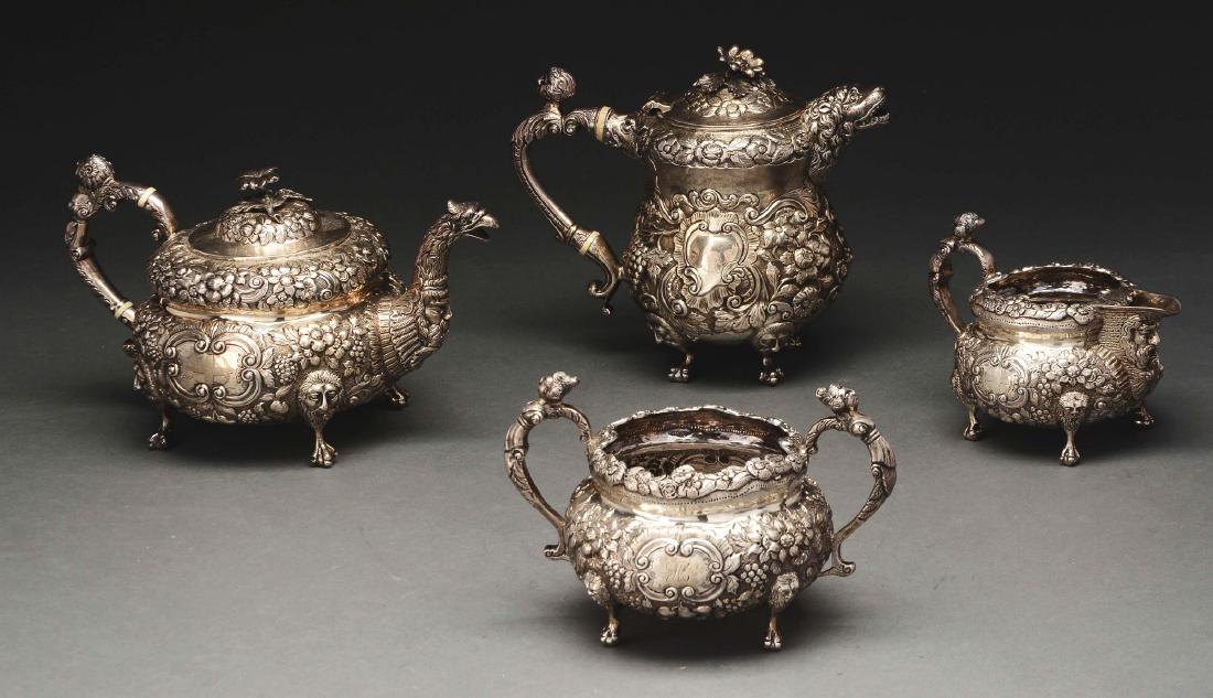 Irish Silver Assembled Four Piece Tea  Set. (1 of 9)