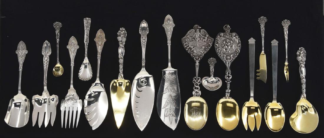 A Group Of Tiffany Sterling Serving Pieces. (1 of 1)