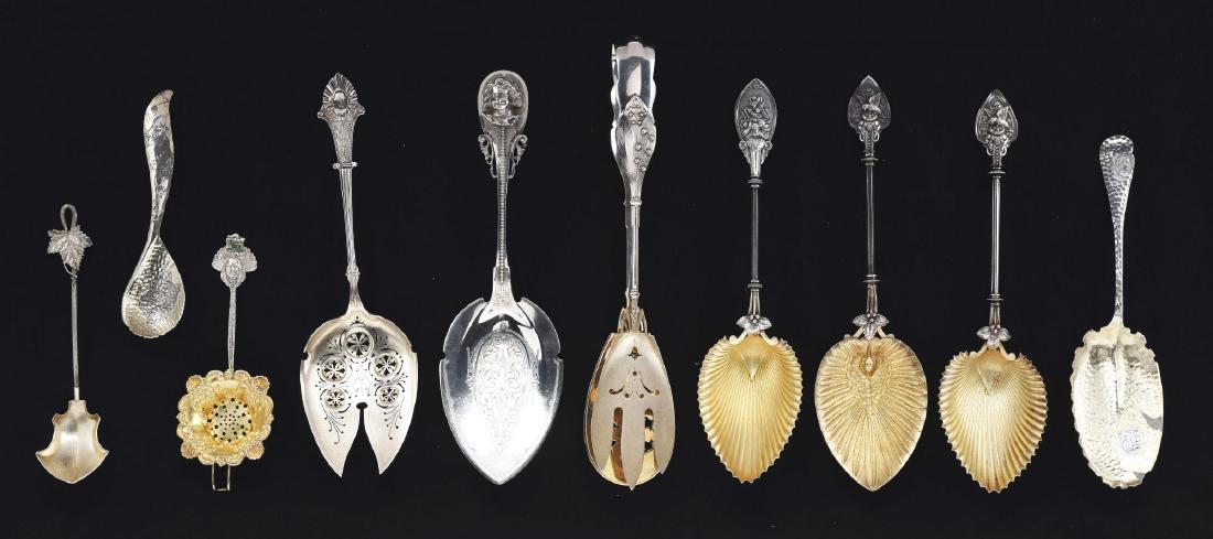 Three Sterling Serving Spoons. (1 of 5)