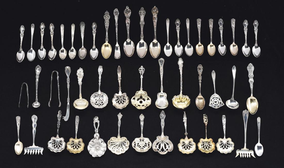 A Group Of American Sterling Bon Bon Spoons & Other (1 of 1)