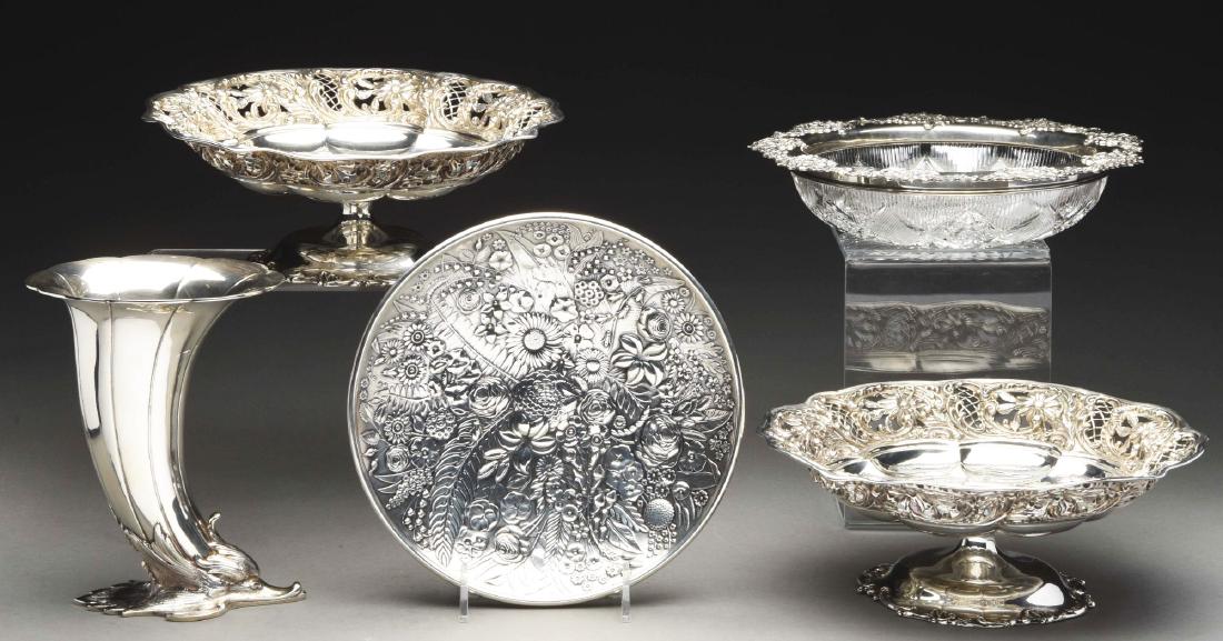 A Pair Of American Sterling Compotes. (1 of 3)