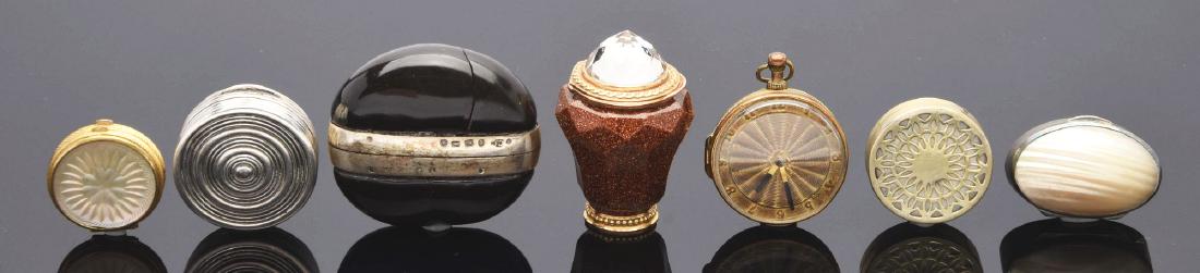 Lot of 7: Antique Vinaigrettes. (1 of 1)