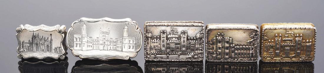 Lot of 5: Antique Vinaigrettes. (1 of 1)