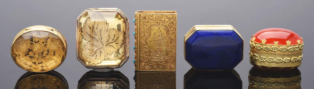 Lot of 5: Antique Vinaigrettes. (1 of 1)