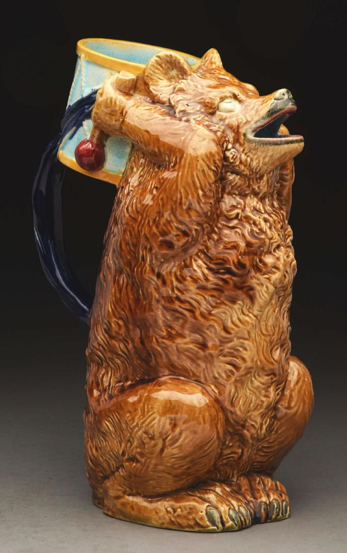 Rare Antique English Holdcroft Majolica Honey Bear. (1 of 5)