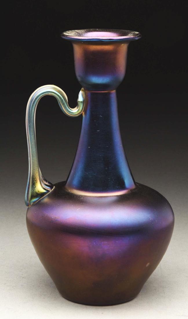 Loetz Rubin Matteiris Handled Ewer. (1 of 3)