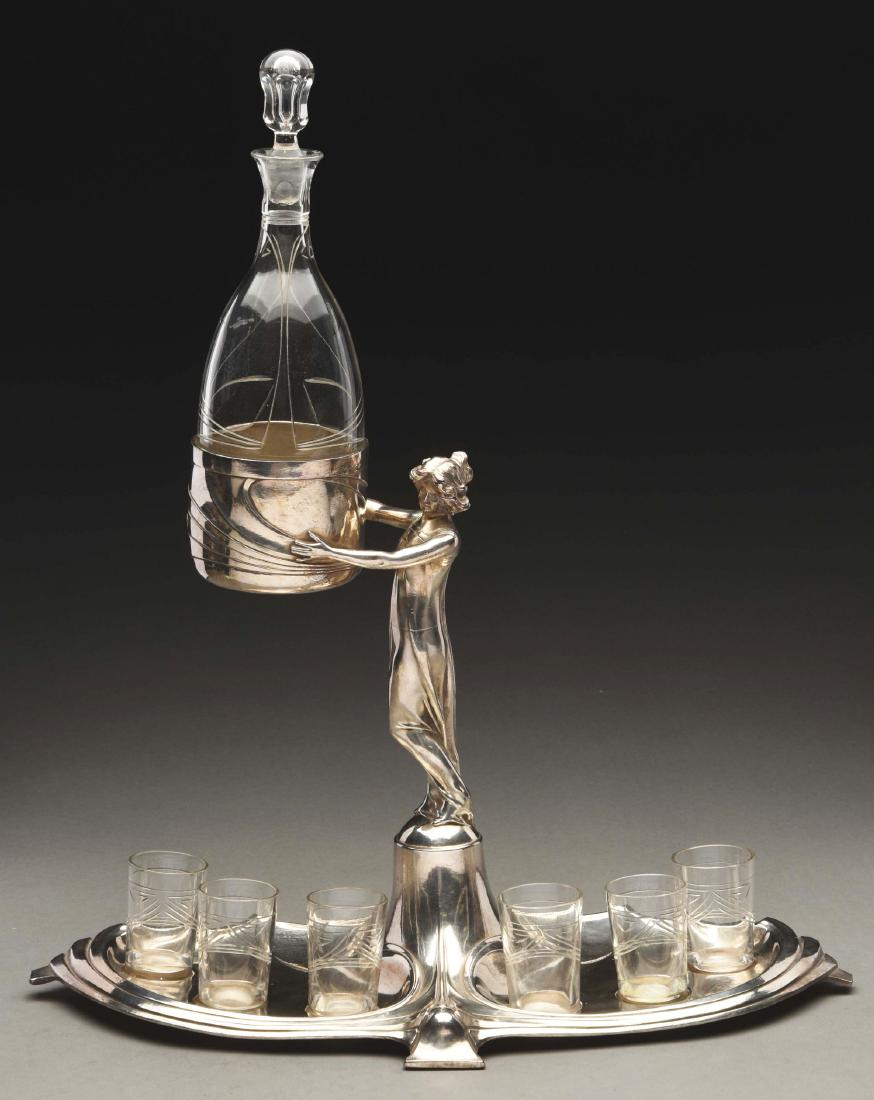 Silver Plated Liqueur Set. (1 of 5)