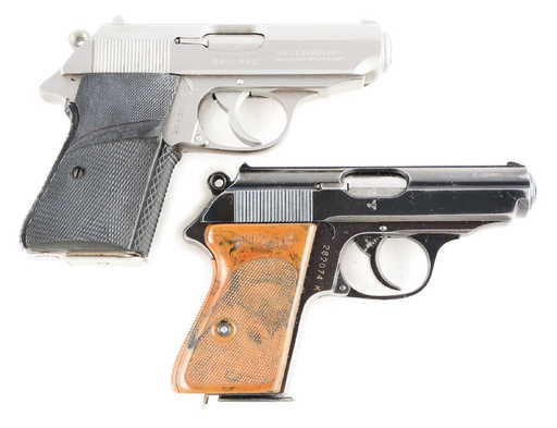 (C) Lot of 2: Walther PPK Semi-Automatic Pistols.