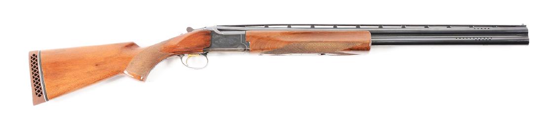 (M) Browning Citori Over-Under 12 Gauge Shotgun.: 28" invector plus Citori special steel barrels with 2-3/4" chambers and ventilated rib which are ported on sides. Full length matted top rib with twin white plastic beads. Choke tubes currently instal