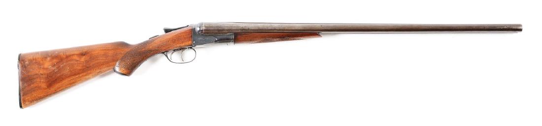 (C) A.H. Fox 12 Gauge Sterlingworth Shotgun: 12ga. 28" Sterlingworth Fluid Compressed Steel Barrels. 2-5/8" Chambers. Full Length matted top rib with steel front bead. Capped pistol grip buttstock checkered in two point pattern with 14-1/8" LOP 
