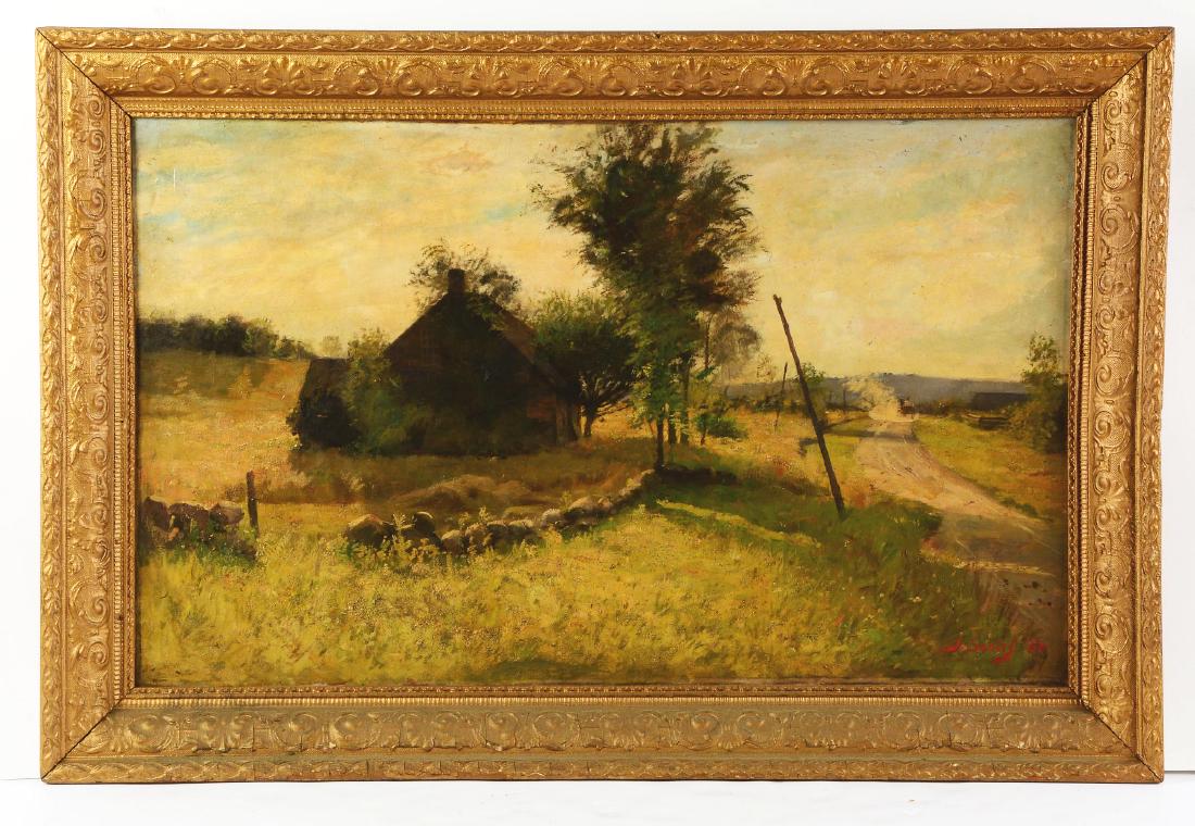 Daniel Francois Santry.: Slight discolored varnish with surface soiling, minor craquelure and old restoration. Overall good to very good. Provenance: By decent through the family of Major John Mead Gould. Dates: (American, 18