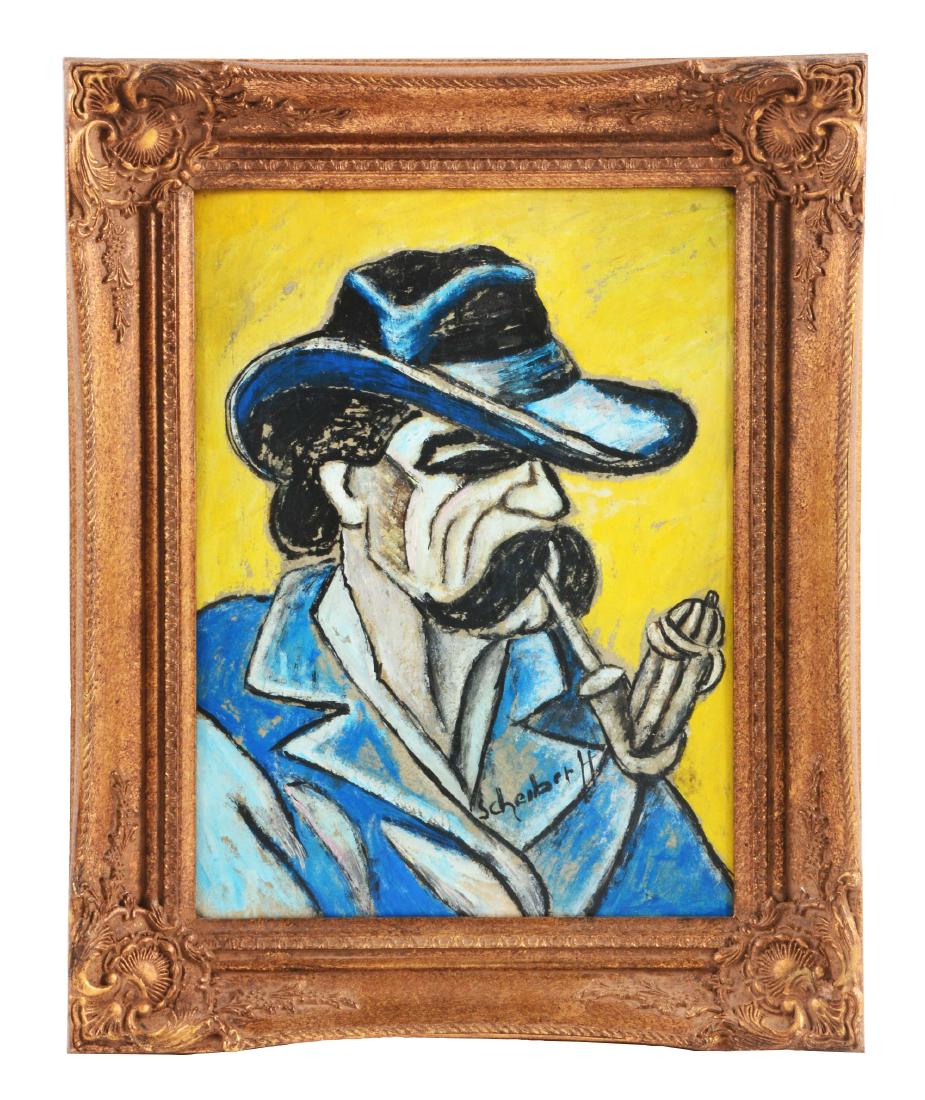 Hugo Scheiber.: Painted surface slightly dry with craquelure, notably in upper half of the work, very good overall. Provenance: From the Private Collection of a well-known Fine Art collector from Southern Maine.Dates