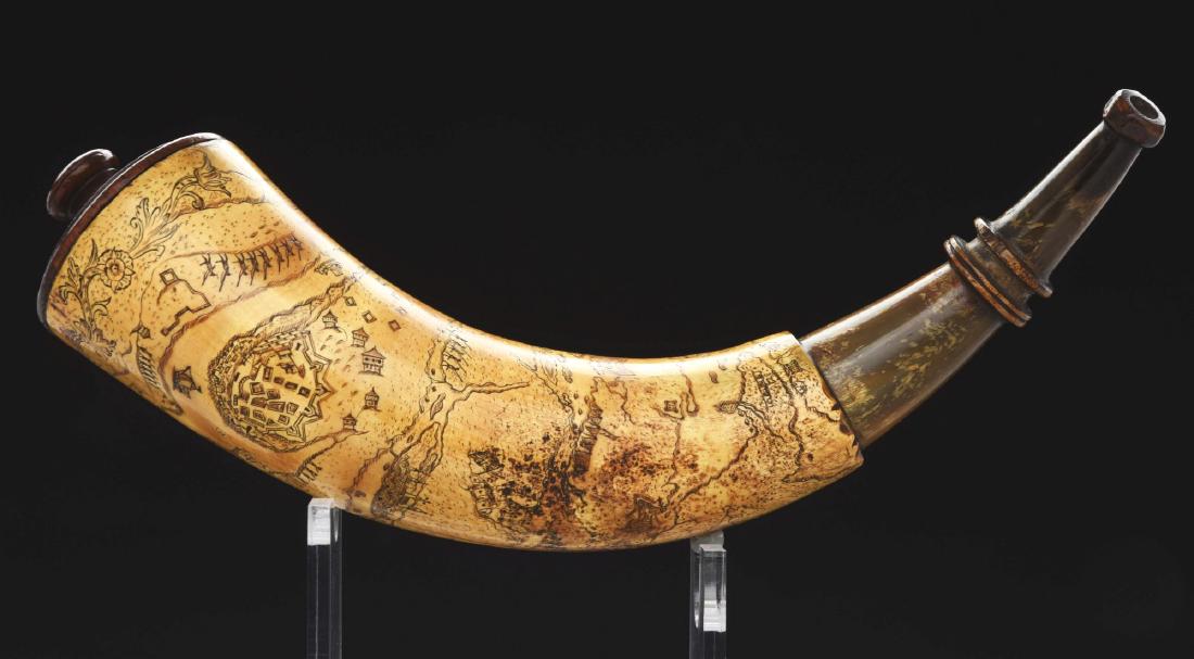 Engraved Quebec Map Powder Horn, Attributed to The Sep 26, 2018 Dan