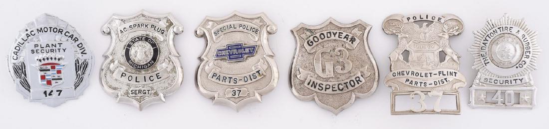 Lot Of 6: Metal Advertising Badges From Goodyear, (1 of 1)