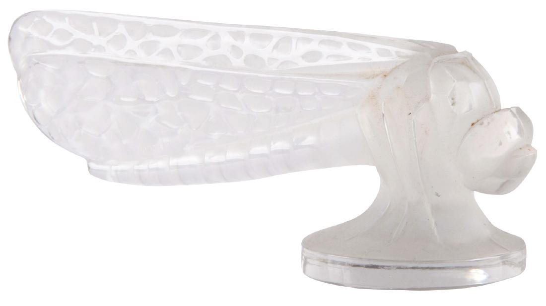 R. Lalique Clear & Frosted Glass Libellule Petite (1 of 2)
