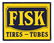 Incredible Fisk Tires & Tubes Porcelain Flange Sign.