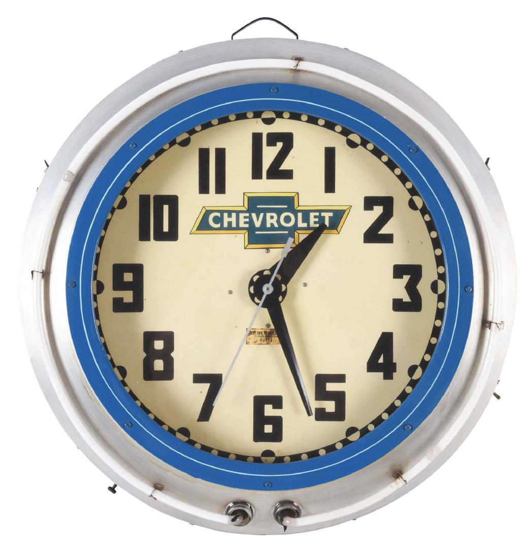 Cleveland Electric Neon Clock Company Neon Clock with