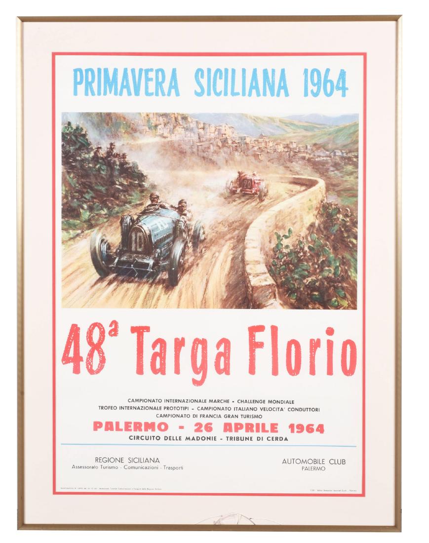 Primavera Siciliana 1964 Auto Race Poster with Race Car (1 of 2)