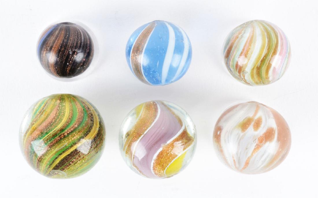 Lot Of 6: Lutz Marbles. (1 of 4)