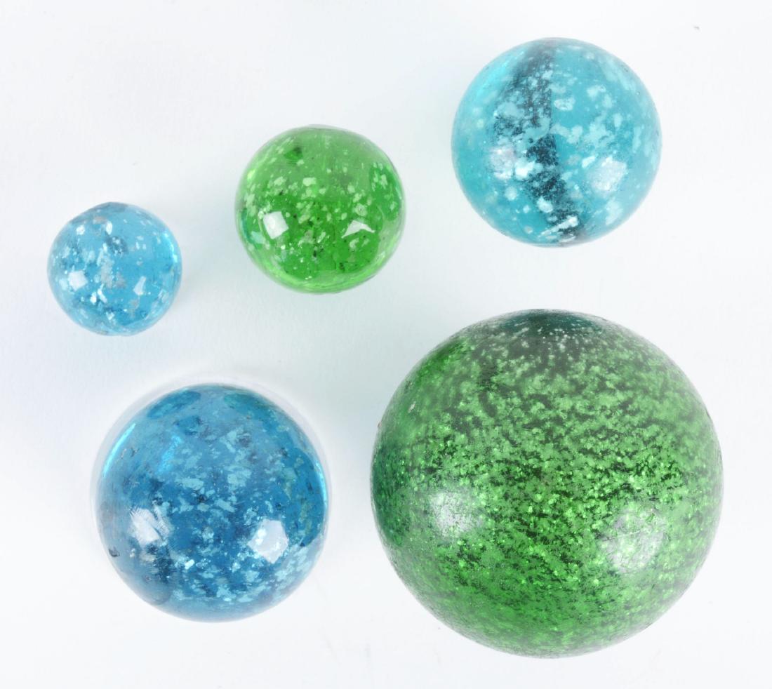 Lot Of 5: Mica Marbles. (1 of 4)