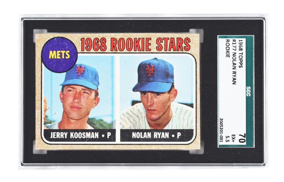 1968 Topps No. 177 Nolan Ryan Rookie Card. (1 of 2)