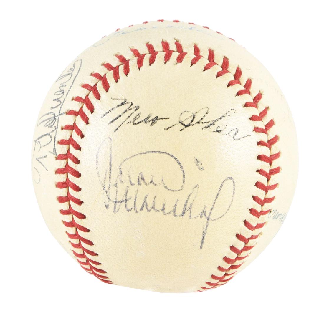 Interesting Jimmie Foxx & Others Signed Baseball In (1 of 4)