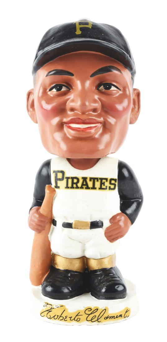 Rare Pittsburgh Pirates Roberto Clemente Nodder. (1 of 2)