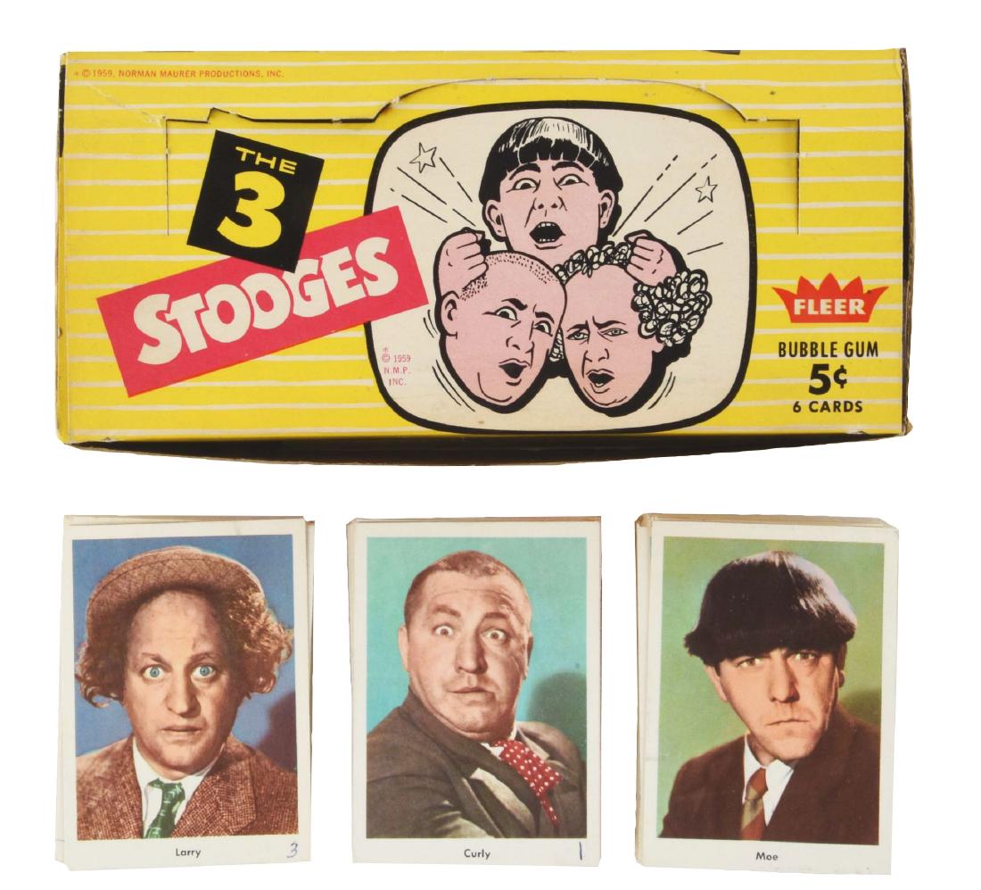 1959 Fleer "The 3 Stooges" Wax Box & Card Set. (1 of 1)